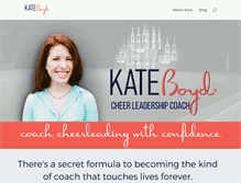 Tablet Screenshot of kateboydcheerleading.com